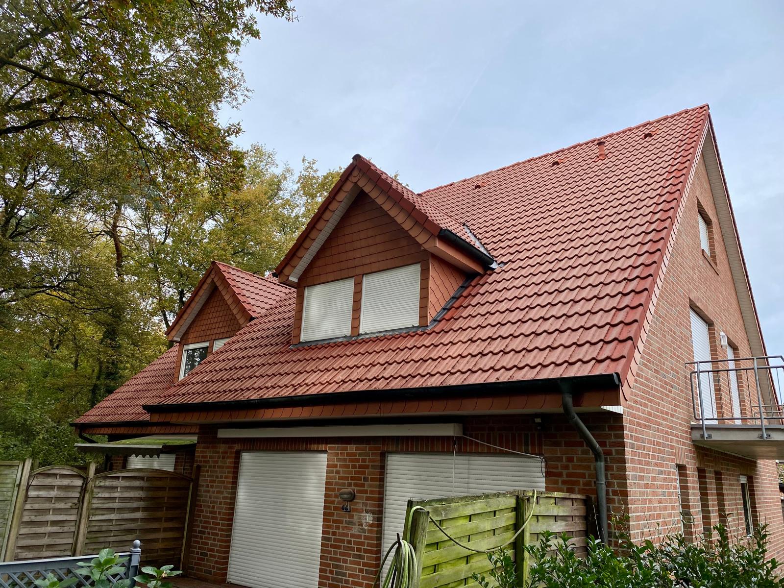 Gereinigtes Dach nach der Behandlung